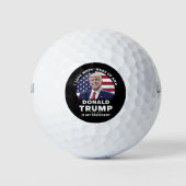 Ich Liebe, wenn ich Weckte und Donald Trump mein P Golfball (Vorderseite)