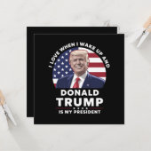 Ich Liebe, wenn ich Weckte und Donald Trump mein P Karte (Vorderseite/Rückseite Beispiel)