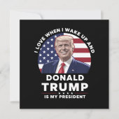 Ich Liebe, wenn ich Weckte und Donald Trump mein P Karte (Vorderseite)