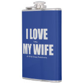 Ich Liebe, wenn meine Ehefrau gehen will ich padde Flachmann (Links)