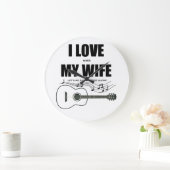 Ich Liebe, wenn meine Ehefrau mir eine andere Gita Große Wanduhr (Zuhause)