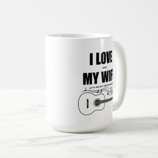 Ich Liebe, wenn meine Ehefrau mir eine andere Gita Kaffeetasse (VorderseiteRechts)