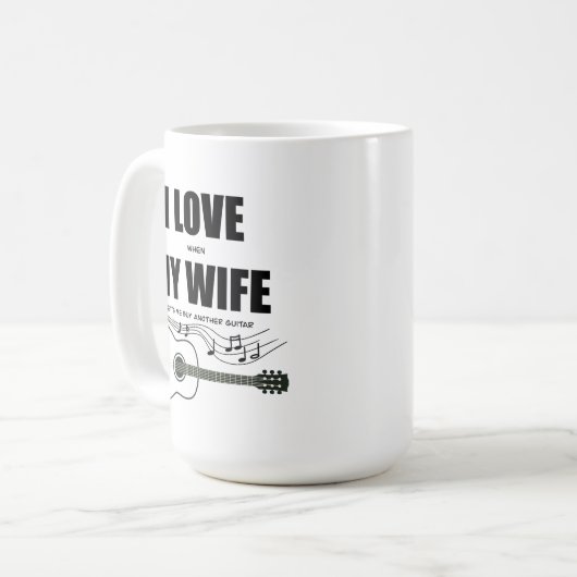 Ich Liebe, wenn meine Ehefrau mir eine andere Gita Kaffeetasse (Vorderseite Links)