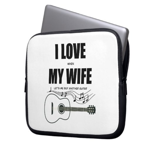 Ich Liebe, wenn meine Ehefrau mir eine andere Gita Laptopschutzhülle (Vorderseite Links)