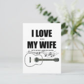 Ich Liebe, wenn meine Ehefrau mir eine andere Gita Postkarte (Stehend Vorderseite)