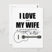 Ich Liebe, wenn meine Ehefrau mir eine andere Gita Postkarte (Vorne/Hinten)