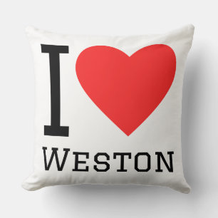Ich liebe Weston Kissen