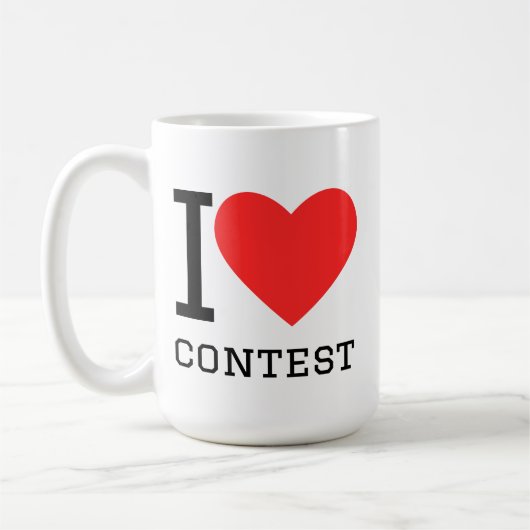 Ich liebe Wettbewerb Kaffeetasse (Links)