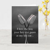 Ich Liebe, wie dein faules Auge sieht... Karte (Gelbe Blume)