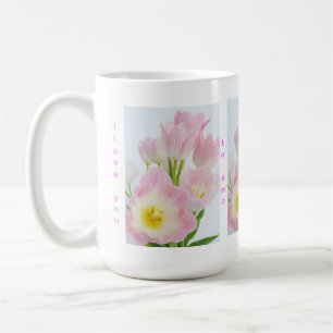 "Ich Liebe/wie Sie" Tulpe-Tasse, in 4 Sprachen Kaffeetasse