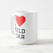 Ich liebe Wildschweine Kaffeetasse (Vorderseite Links)