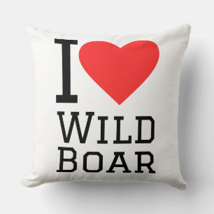 Ich liebe Wildschweine Kissen