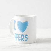 Ich liebe Windeln Kaffeetasse (Vorderseite Links)