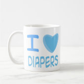 Ich liebe Windeln Kaffeetasse (Links)