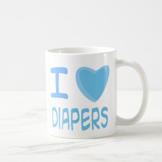 Ich liebe Windeln Kaffeetasse (Rechts)