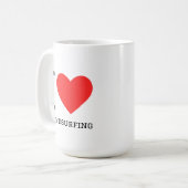 Ich liebe Windsurfen Kaffeetasse (Vorderseite Links)