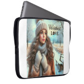 Ich Liebe Winter Laptopschutzhülle (Vorne Rechts)