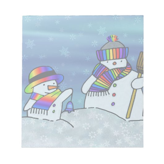 Ich Liebe Winter! Notizblock (Vorderseite)