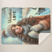 Ich Liebe Winter Sherpadecke (Vorderseite (Horizontal))