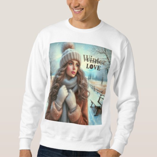 Ich Liebe Winter Sweatshirt (Vorderseite)