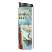 Ich Liebe Winter Thermosbecher (Nach rechts gedreht)