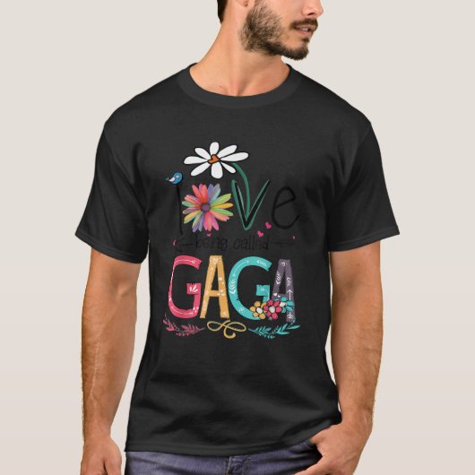 Ich Liebe wird Gaga Sonnenblume genannt T-Shirt (Vorderseite)