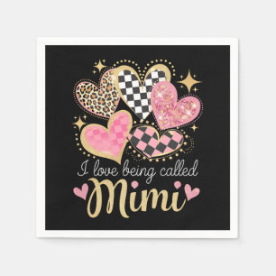 Ich Liebe wird Mimi Oma Mama Muttertag genannt Serviette