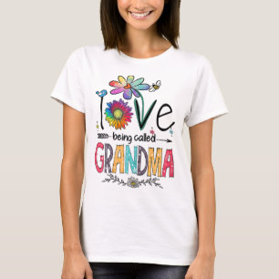 Ich Liebe wird Oma Daisy Blume genannt Niedlich Mo T-Shirt