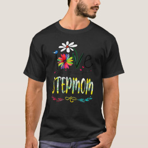 Ich Liebe wird Stepmutter Sunflower Mütter Day gen T-Shirt