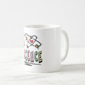 Ich liebe Wissenschaft Kaffeetasse (VorderseiteRechts)