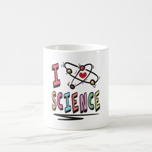 Ich liebe Wissenschaft Kaffeetasse (Mittel)