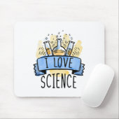 Ich liebe Wissenschaft  Mousepad (Mit Mouse)