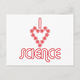 Ich liebe Wissenschaft Postkarte