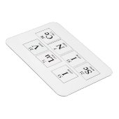 Ich Liebe-Wissenschaftsmagnete Magnet (Rechte Seite)