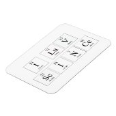 Ich Liebe-Wissenschaftsmagnete Magnet (Linke Seite)