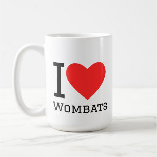 Ich liebe Wombats Kaffeetasse