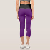 Ich liebe WTF Feurig Capri Leggings (Rückseite)