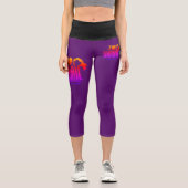 Ich liebe WTF Feurig Capri Leggings (Vorderseite)