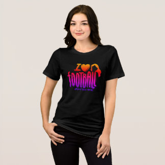 Ich liebe WTF Heart Fiery Tri-Blend Shirt