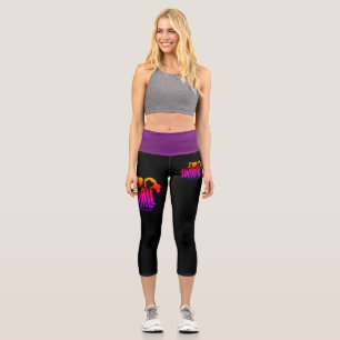 Ich liebe WTF Mitternacht Capri Leggings