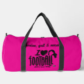 Ich liebe WTF Pink Black Duffle Bag (Vorderseite)