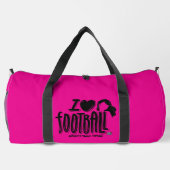 Ich liebe WTF Pink Black Duffle Bag (Rückseite)