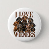 Ich liebe Würstchen Button (Vorderseite)