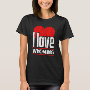 Ich liebe Wyoming am meisten Heimatstaat Ich liebe T-Shirt
