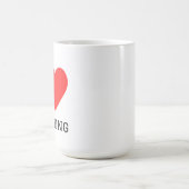 Ich liebe Wyoming Kaffeetasse (Mittel)