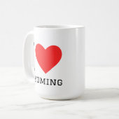 Ich liebe Wyoming Kaffeetasse (Vorderseite Links)