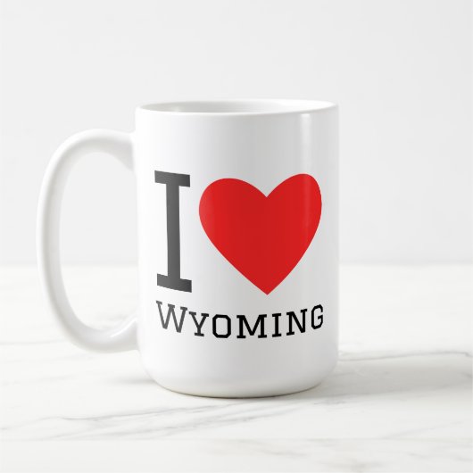 Ich liebe Wyoming Kaffeetasse (Links)