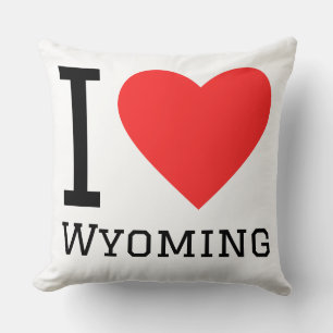 Ich liebe Wyoming Kissen