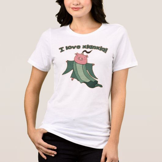 Ich liebe Xianxia Tri-Blend Shirt (Vorderseite)