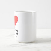 Ich liebe Xrp  Kaffeetasse (Mittel)